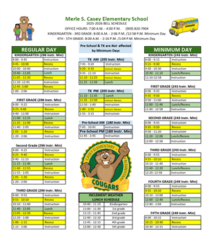Bell Schedule